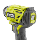 RYOBI ONE+ 18-Volt Cordless Brushless 3-Speed 1/4 in. Hex Impact Driver Kit with Belt Clip, 2.0 Ah Battery and Charger