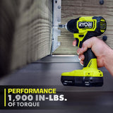 RYOBI ONE+ HP 18V Brushless Cordless Compact 1/4 in. Hex Impact Driver Kit with (2) 1.5 Ah Batteries and Charger