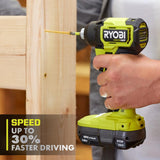 RYOBI ONE+ HP 18V Brushless Cordless Compact 1/4 in. Hex Impact Driver Kit with (2) 1.5 Ah Batteries and Charger