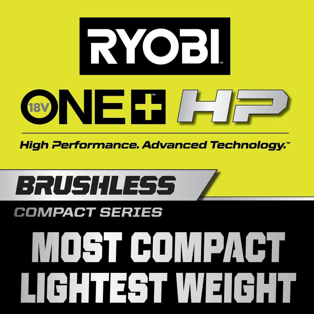 RYOBI ONE+ HP 18V Brushless Cordless Compact 1/4 in. Hex Impact Driver Kit with (2) 1.5 Ah Batteries and Charger