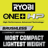 RYOBI ONE+ HP 18V Brushless Cordless Compact 1/4 in. Hex Impact Driver Kit with (2) 1.5 Ah Batteries and Charger