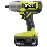 RYOBI ONE+ 18V Cordless 1/2 in. Impact Wrench Kit with 4.0 Ah Battery and Charger