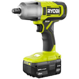 RYOBI ONE+ 18V Cordless 1/2 in. Impact Wrench Kit with 4.0 Ah Battery and Charger