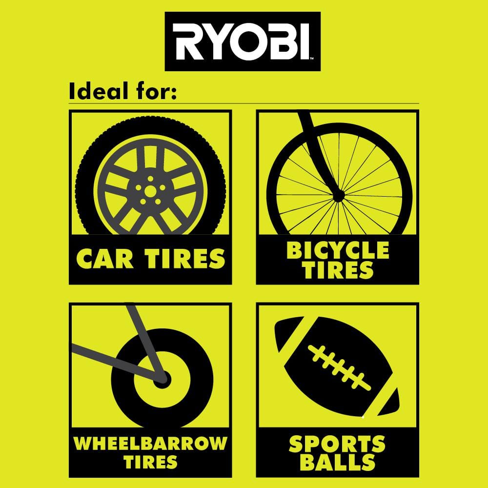 RYOBI ONE+ 18V Cordless High Pressure Inflator (Tool Only)