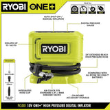 RYOBI ONE+ 18V Cordless High Pressure Inflator (Tool Only)