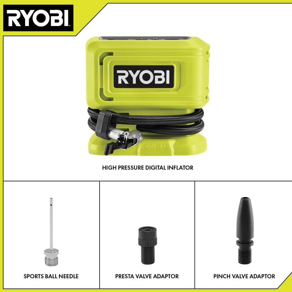 RYOBI ONE+ 18V Cordless High Pressure Inflator (Tool Only)