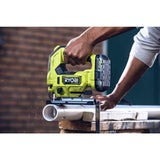 RYOBI ONE+ HP 18V Brushless Cordless Jig Saw (Tool Only) with All Purpose Jigsaw Blade Set (20-Piece)