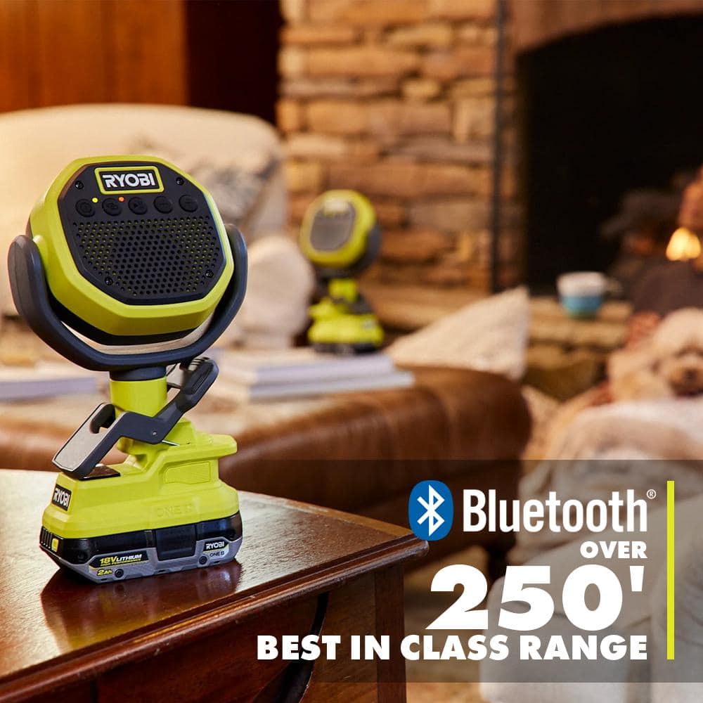 RYOBI ONE+ 18V Cordless VERSE Clamp Speaker 5-Pack (Tools Only)
