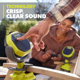 RYOBI ONE+ 18V Cordless VERSE Clamp Speaker (2-Pack) with 6.0 Ah HIGH PERFORMANCE Battery (2-Pack)