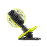 RYOBI USB Lithium Clamp Fan Kit with 2.0 Ah USB Lithium Battery and Charging Cable