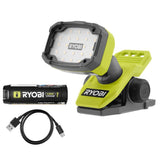 RYOBI USB Lithium Magnetic Clamp Light Kit with 2.0 Ah Battery and Charging Cable