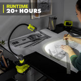 RYOBI ONE+ 18V 3-Tool Lighting Kit with Hybrid Panel Light, Spotlight and Flexible Clamp Light (Tools Only)