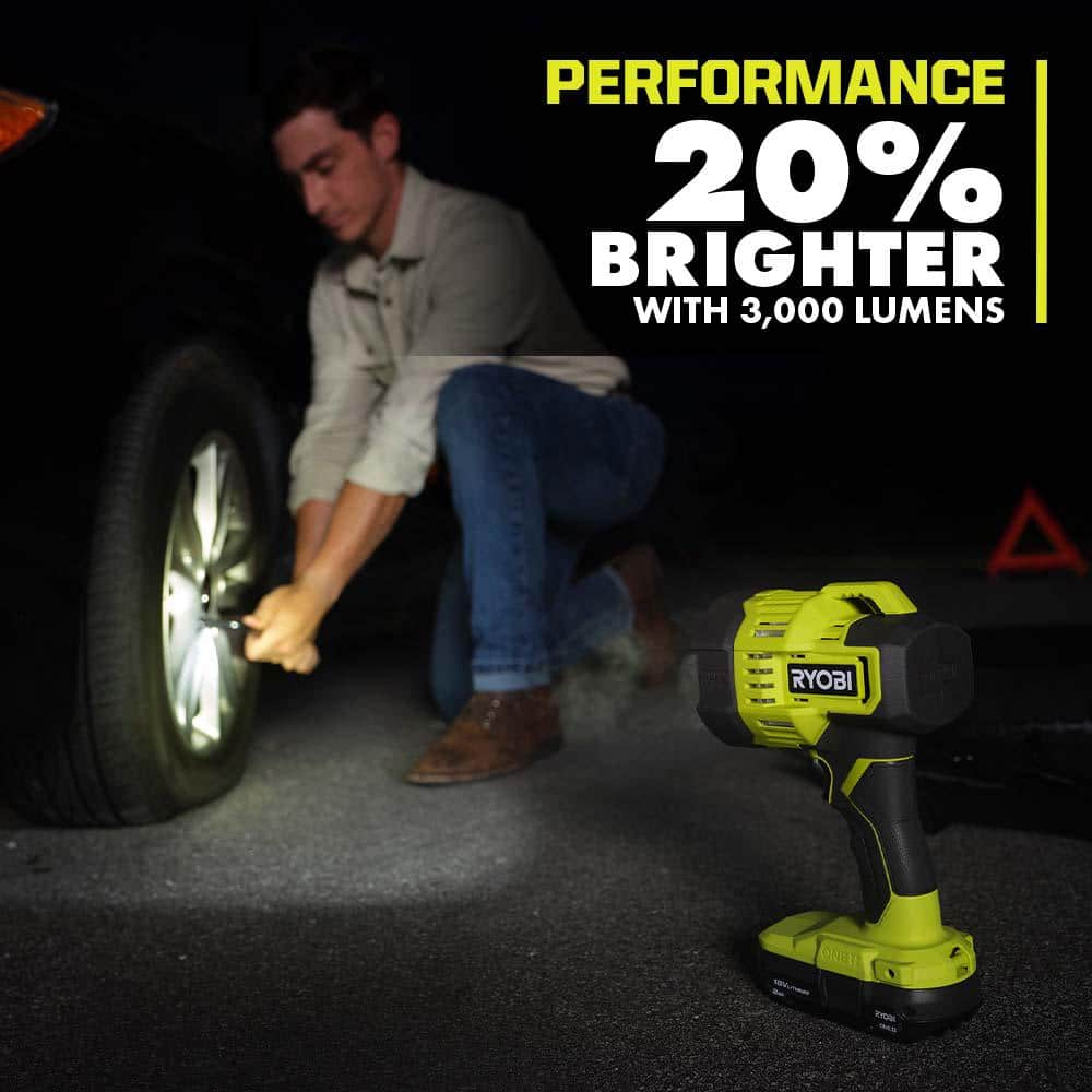 RYOBI ONE+ 18V Cordless LED Spotlight (Tool Only)