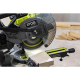 RYOBI ONE+ HP 18V Brushless Cordless 10 in. Sliding Compound Miter Saw Kit with (3) 4.0 Ah Batteries and Charger