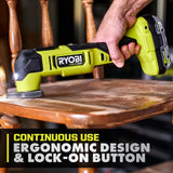 RYOBI ONE+ HP 18V Brushless Cordless Oscillating Multi-Tool (Tool Only) with 4-Piece Wood Oscillating Multi-Tool Blade Set