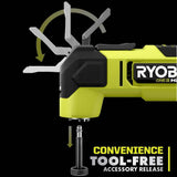 RYOBI ONE+ HP 18V Brushless Cordless Oscillating Multi-Tool (Tool Only) with 4-Piece Wood Oscillating Multi-Tool Blade Set
