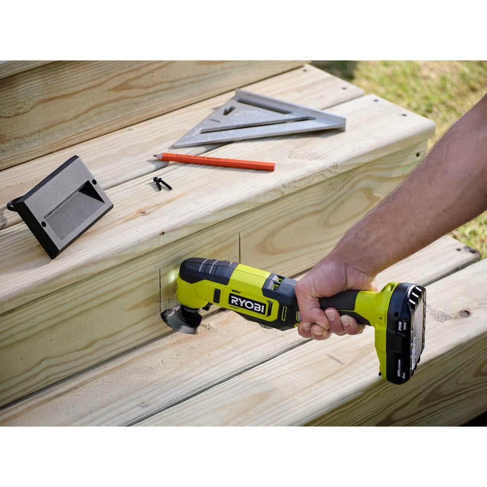 RYOBI ONE+ 18V Cordless Oscillating Multi-Tool Kit with 2.0 Ah Battery and Charger