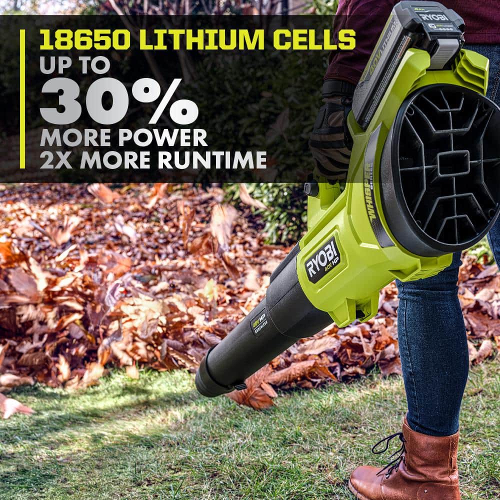 RYOBI 40V Lithium-Ion 4 Ah High Capacity Battery (2-Pack)