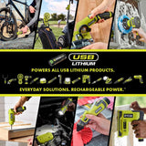 RYOBI USB Lithium Power Cutter Kit with 2.0 Ah USB Lithium Battery and Charging Cable