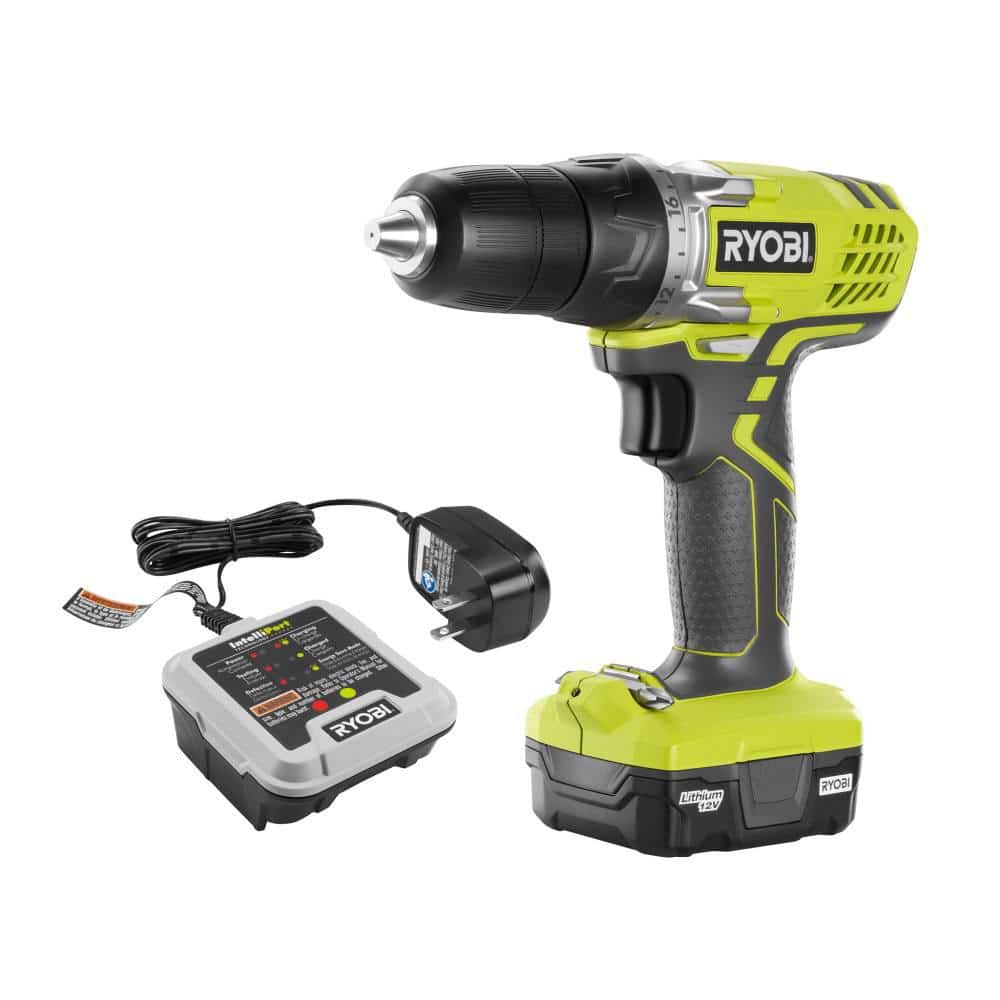 RYOBI 12-Volt Lithium-Ion Cordless 3/8 in. Drill/Driver Kit with 12-Volt Battery and Charger