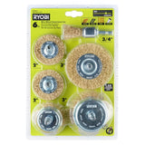 RYOBI Wire Wheel Assortment Set (6-Piece)