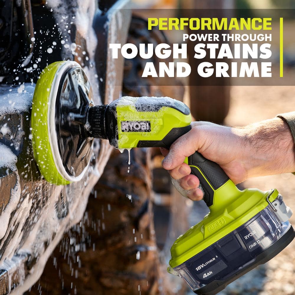 RYOBI ONE+ 18V Cordless Power Scrubber (Tool Only)
