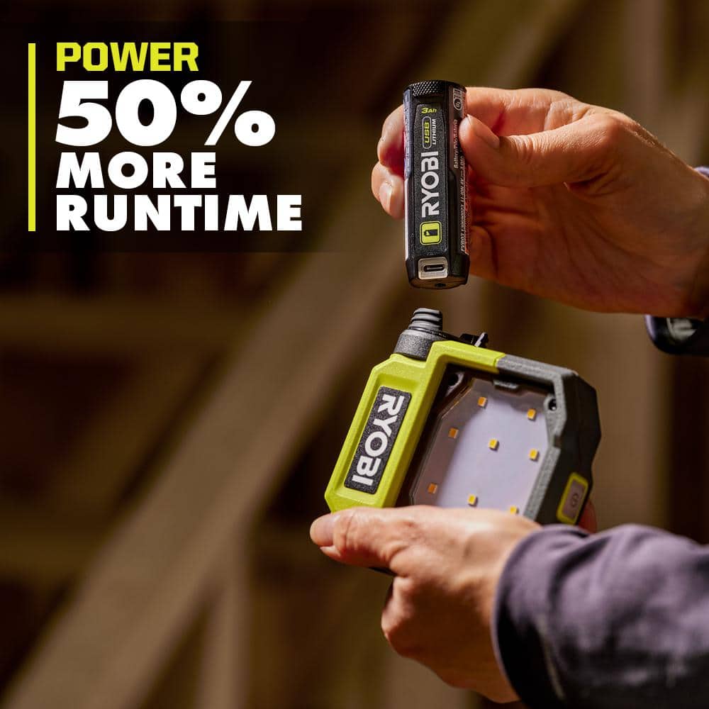RYOBI USB Lithium 3.0 Ah Lithium-ion Rechargeable Battery (2-Pack)