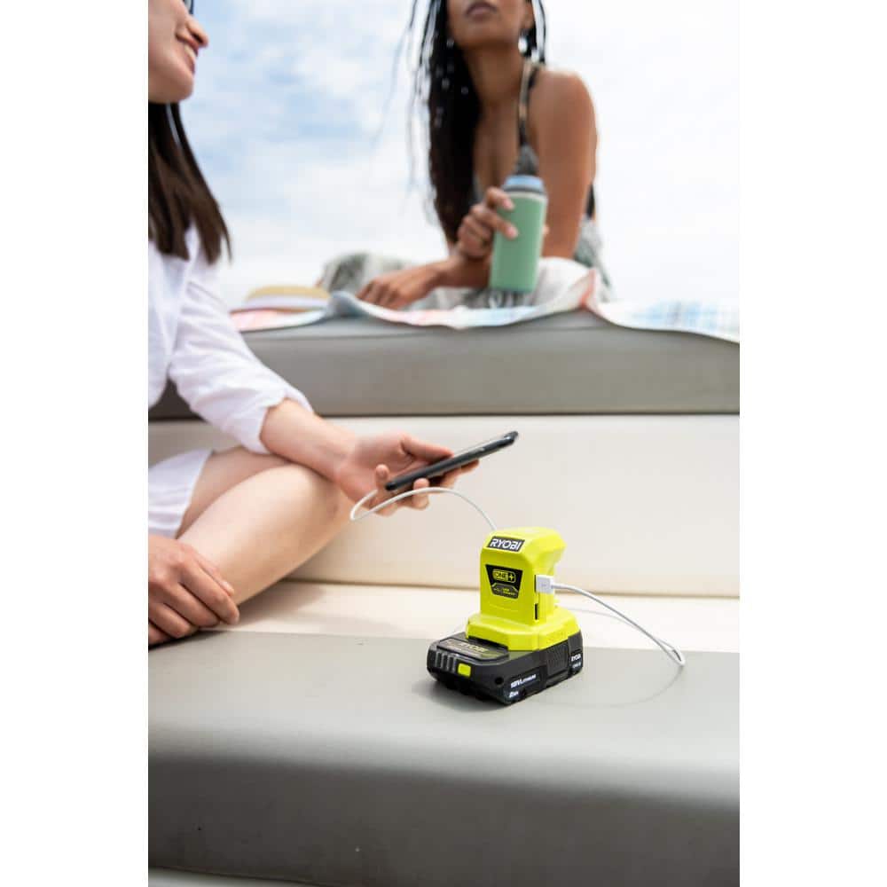 RYOBI ONE+ 18V Cordless Portable Power Source Starter Kit with 1.5 Ah Battery and Charger