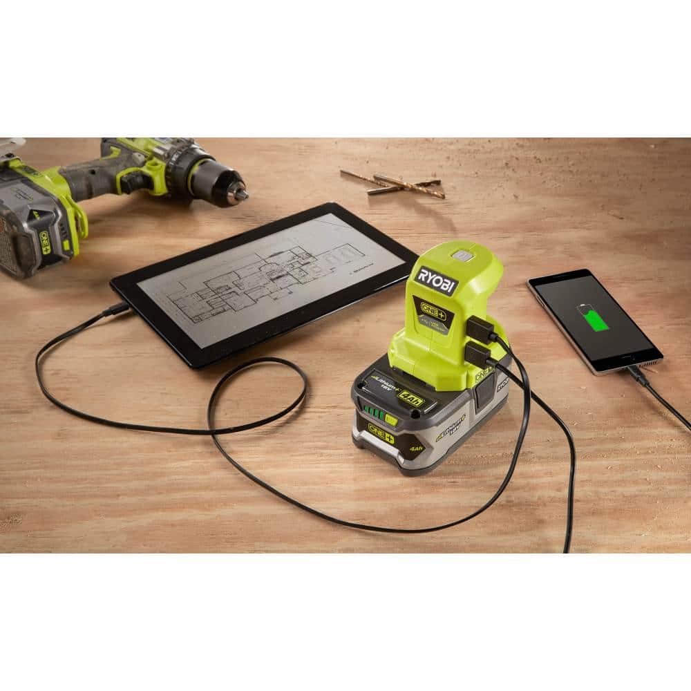 RYOBI ONE+ 18V Cordless Portable Power Source Starter Kit with 1.5 Ah Battery and Charger