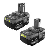 RYOBI ONE+ 18V Lithium-Ion 4.0 Ah Battery (2-Pack)