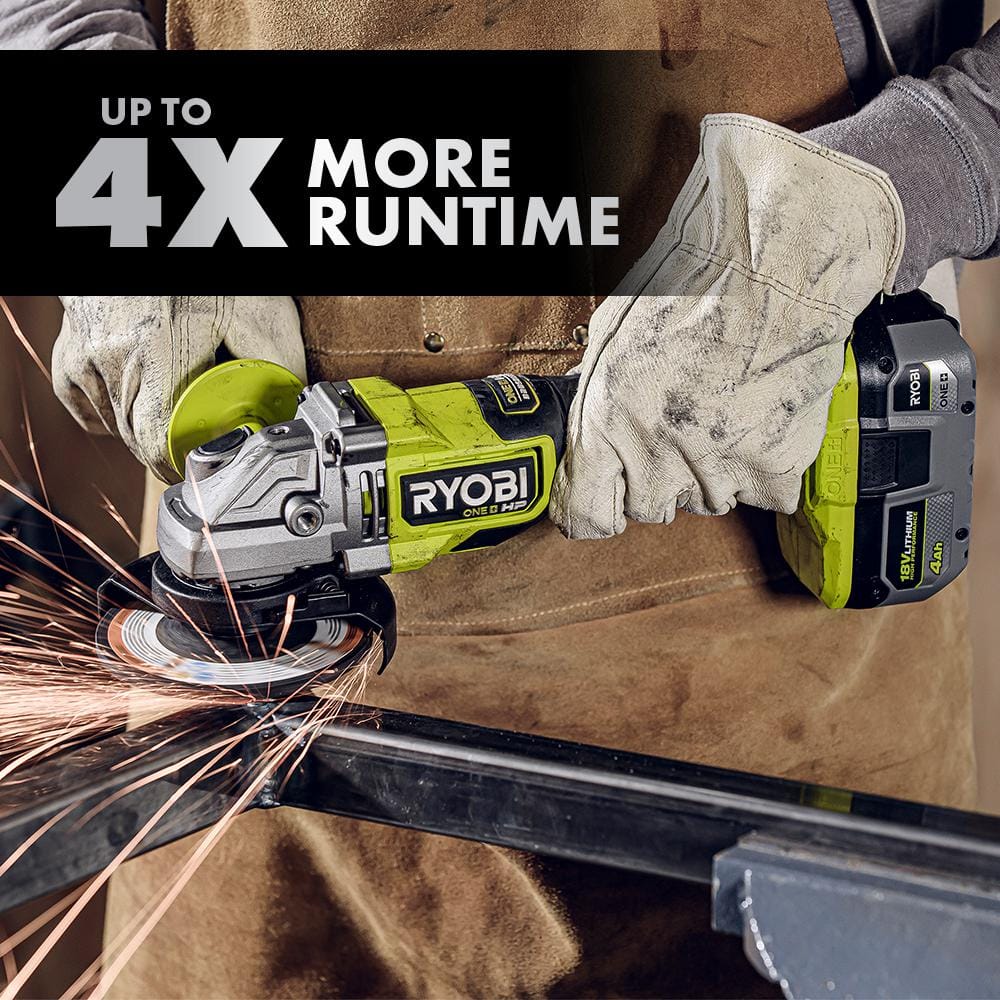 RYOBI ONE+ 18V HIGH PERFORMANCE Lithium-Ion 4.0 Ah Battery (2-Pack) with ONE+ 18V Lithium-Ion 4.0 Ah Battery (2-Pack)