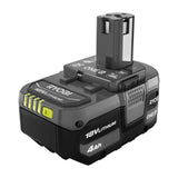 RYOBI ONE+ 18V HIGH PERFORMANCE Lithium-Ion 4.0 Ah Battery (2-Pack) with ONE+ 18V Lithium-Ion 4.0 Ah Battery (2-Pack)