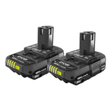 RYOBI 18V ONE+ 2.0 Ah Lithium-Ion Compact Battery (10-Pack)