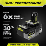 RYOBI ONE+ 18V 6.0 Ah HIGH PERFORMANCE Battery (4-Pack)
