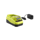 RYOBI ONE+ 18V Lithium-Ion Charger with 6.0 Ah HIGH PERFORMANCE Battery (2-Pack)