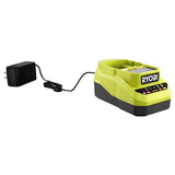 RYOBI ONE+ 18V Lithium-Ion Charger with 6.0 Ah HIGH PERFORMANCE Battery (2-Pack)