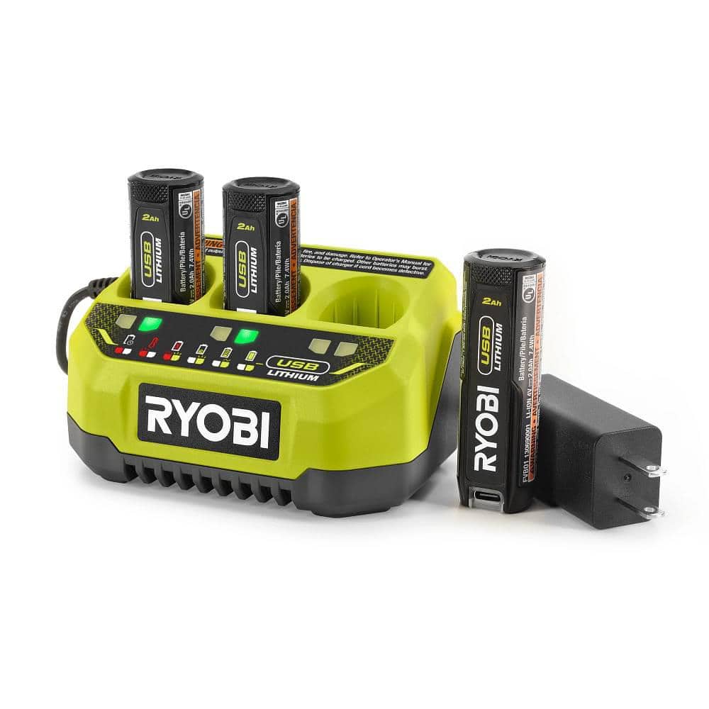 RYOBI USB Lithium 3-Port Charger