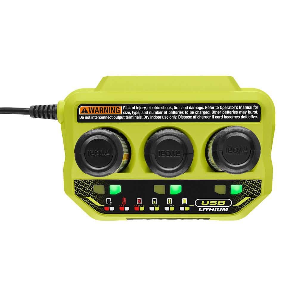 RYOBI USB Lithium 3-Port Charger