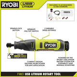 RYOBI USB LITHIUM 2-Tool Combo Kit with Pumpkin Carving Tools