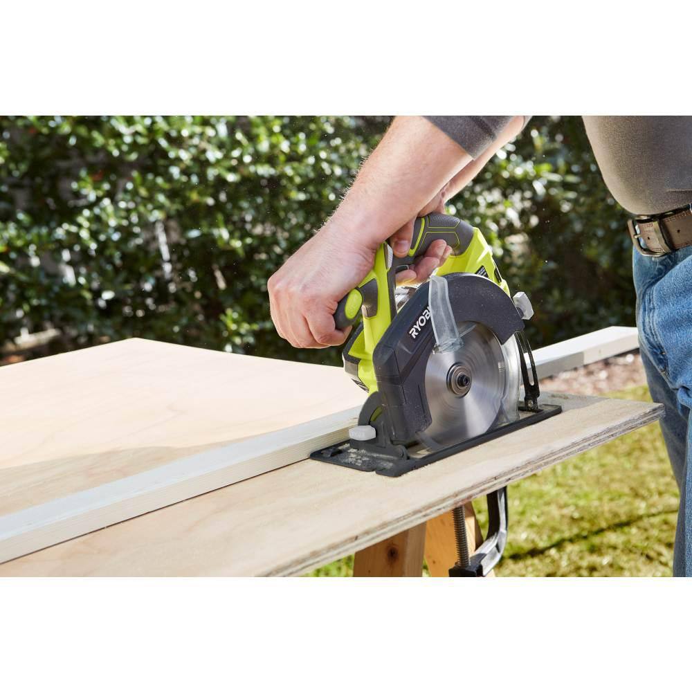 RYOBI ONE+ 18V Lithium-Ion Cordless 3-Tool Combo Kit with Drill/Driver, Circular Saw, Reciprocating Saw, (1) 1.5 Ah Battery and Charger