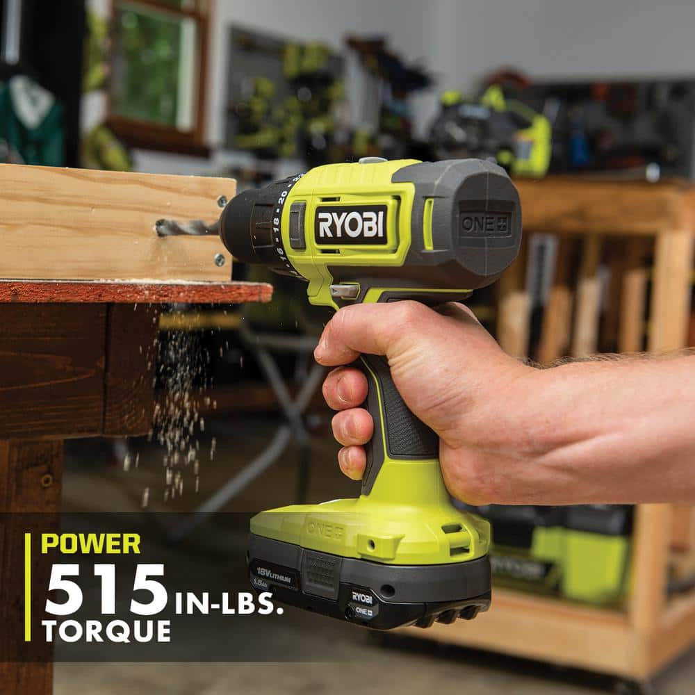 RYOBI ONE+ 18V Cordless 2-Tool Combo Kit with (2) 1.5 Ah Batteries, and Charger w/ 2.0 Ah Battery and Charger