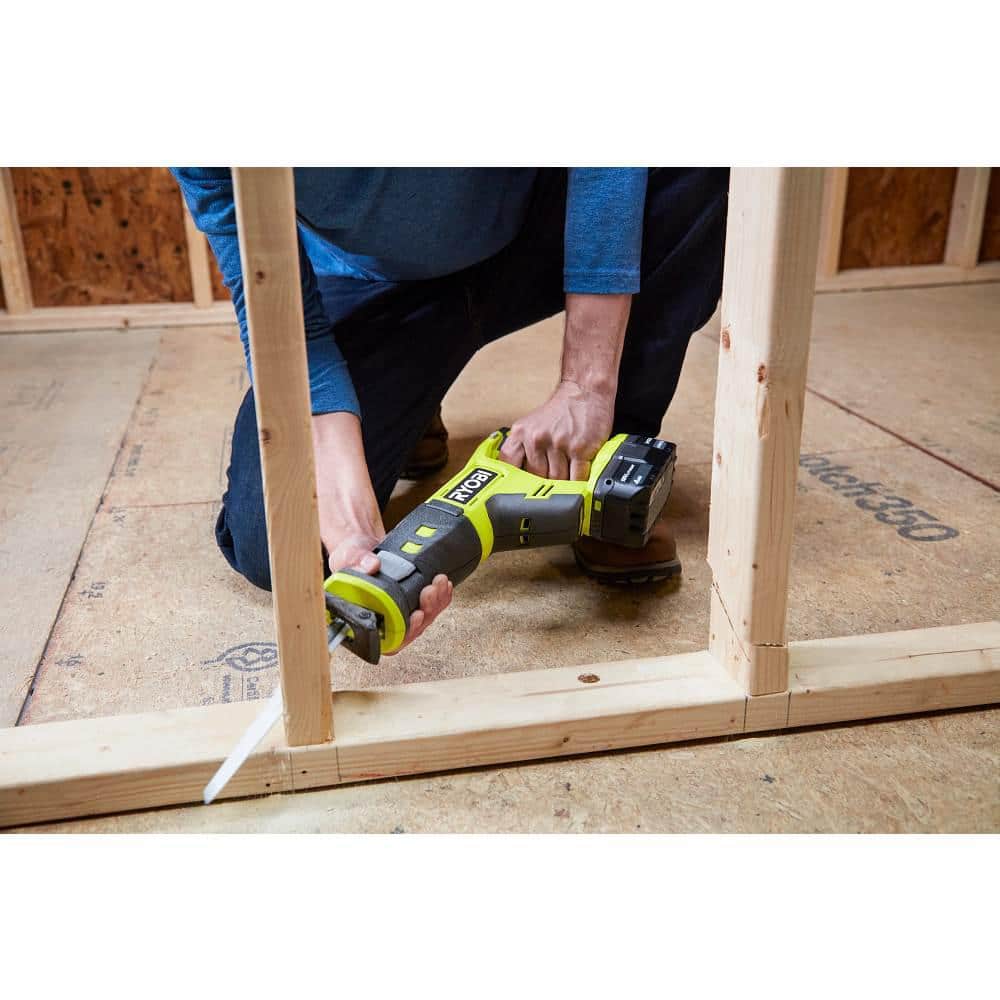 RYOBI ONE+ 18V Cordless 10-Tool Combo Kit with (1) 1.5 Ah Battery and (2) 4.0 Ah Batteries and Charger