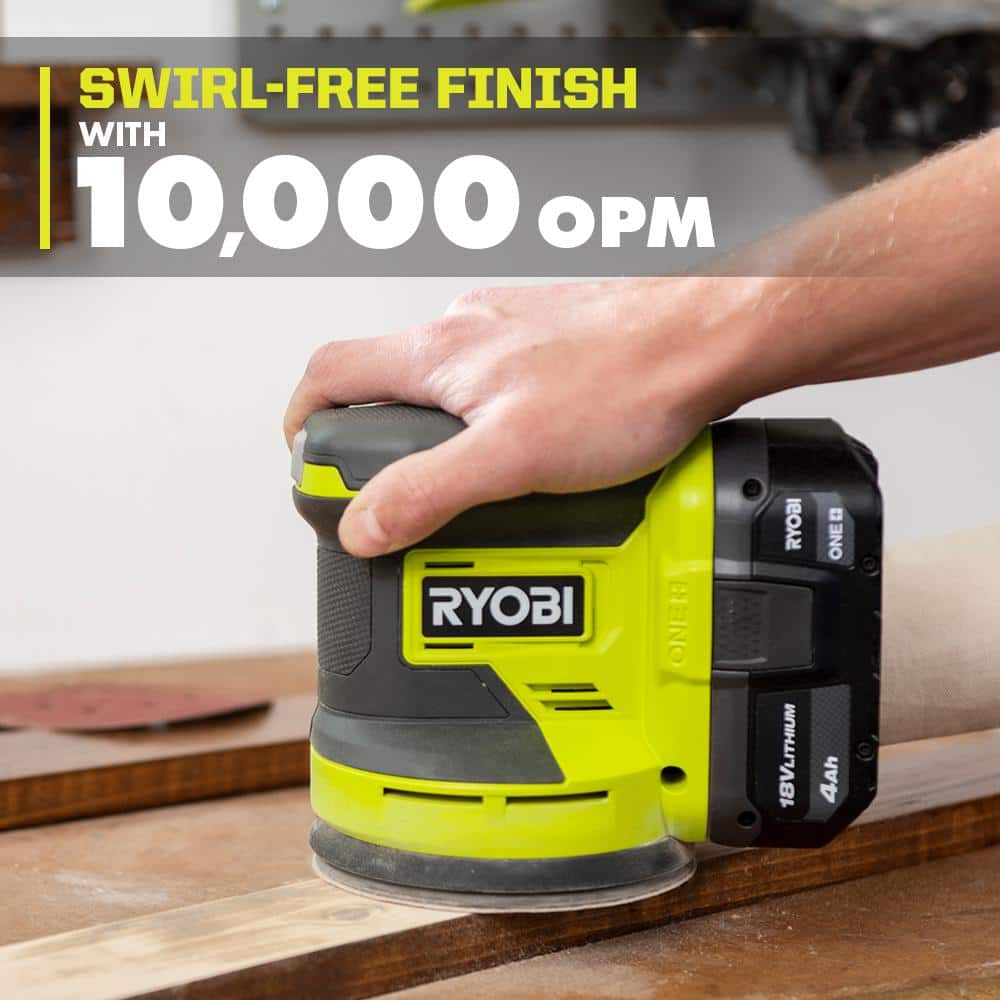 RYOBI ONE+ 18V Cordless 2-Tool Combo Kit with Random Orbit Sander and Corner Cat Finish Sander (Tools Only)