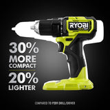RYOBI ONE+ HP 18V Brushless Cordless Compact 2-Tool Combo Kit w/Drill, Impact Driver, Batteries, Charger, Bag, & 40PC Bit Set