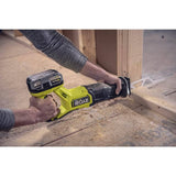 RYOBI ONE+ HP 18V Brushless Cordless Reciprocating Saw (Tool Only) with Reciprocating Saw Blade Set (15-Piece)