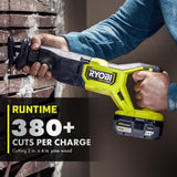 RYOBI ONE+ HP 18V Brushless Cordless Reciprocating Saw Kit with 4.0 Ah HIGH PERFORMANCE Battery and Charger