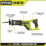 RYOBI ONE+ 18V Lithium-Ion Kit with 2.0 Ah and 4.0 Ah Batteries, Charger, and Free ONE+ 18V Cordless Reciprocating Saw