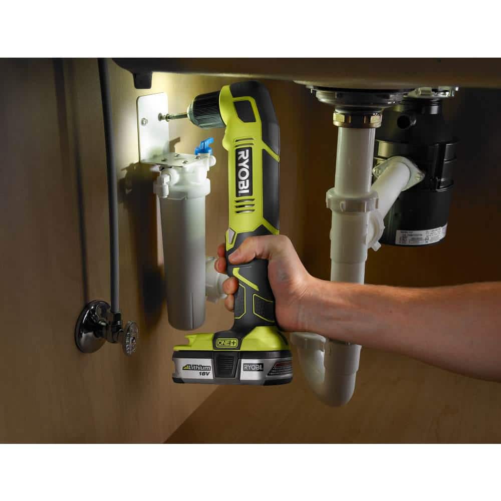 RYOBI ONE+ 18V Cordless 3/8 in. Right Angle Drill (Tool-Only), P241