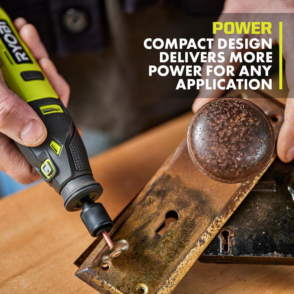 RYOBI USB Lithium Rotary Tool Kit with 2.0 Ah USB Lithium Battery and Charging Cable