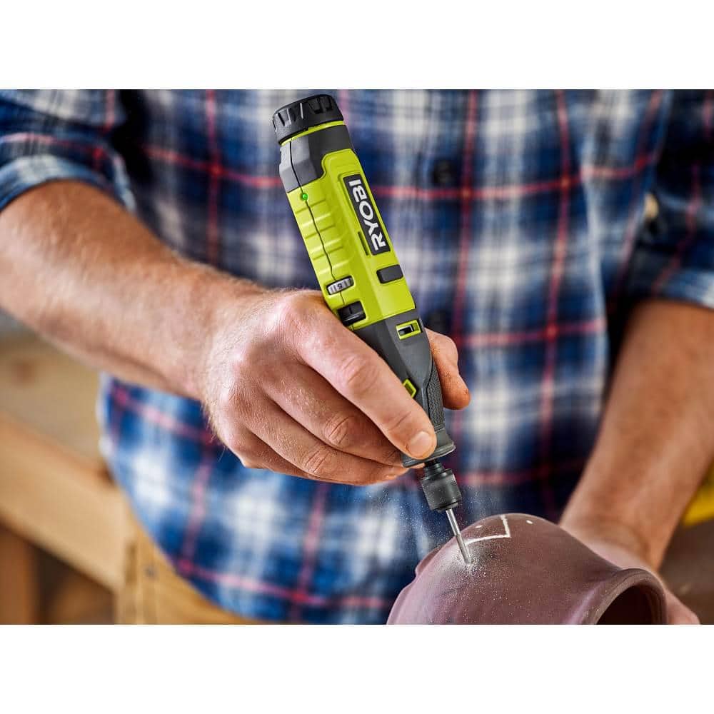 RYOBI USB Lithium Rotary Tool Kit with USB Lithium 2.0 Ah Lithium Rechargeable Battery
